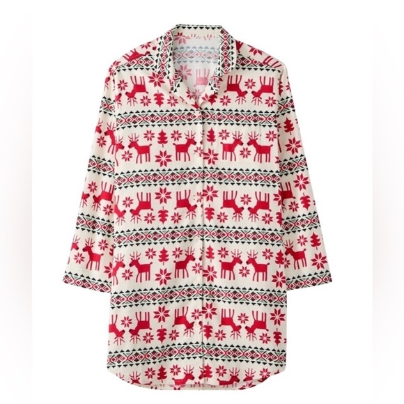 Hanna Andersson Other - Hanna Andersson - Women's Holiday Flannel Night Shirt, Size S